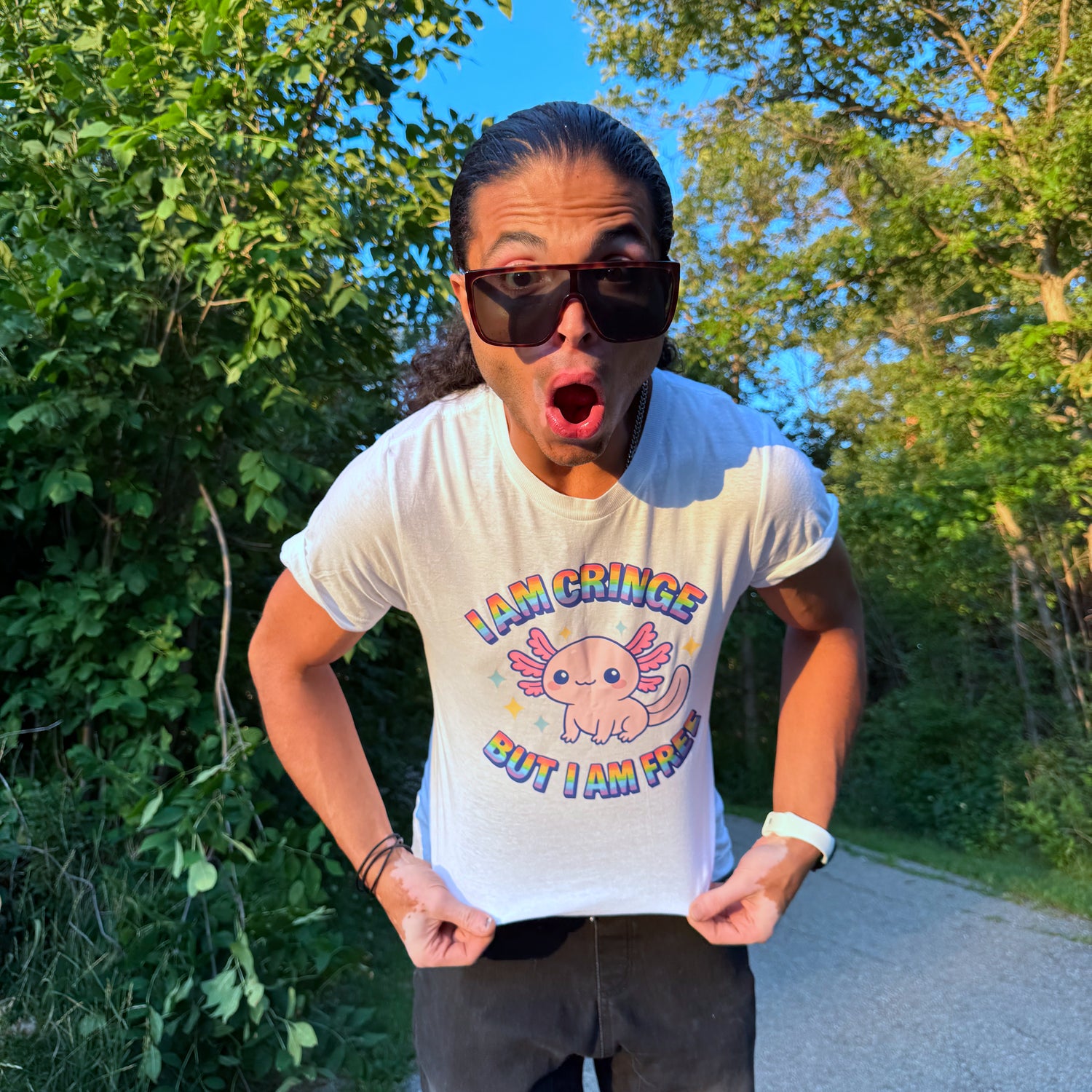 High Quality T-Shirt-Cringe but Free White T-Shirt